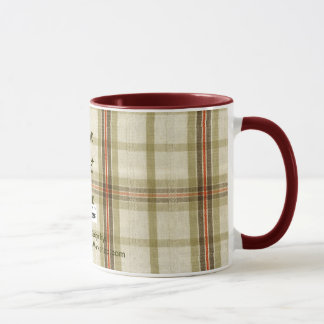 Plaid Fabric, Your Text Here Mug