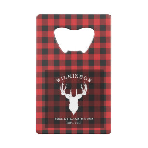 Plaid Family Name Lumberjack Lake House