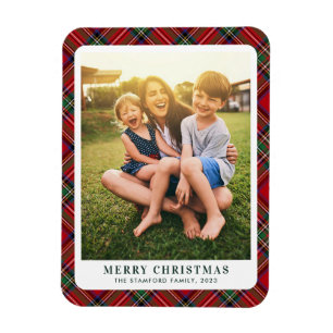 Plaid Family Photo Clan Stewart Tartan Magnet