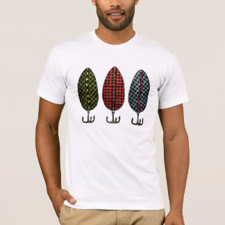 Plaid fish lures tees - Sasquatch Signature S