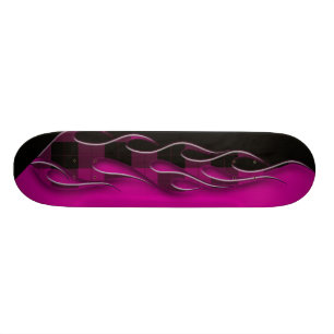 Plaid Flames Skateboard