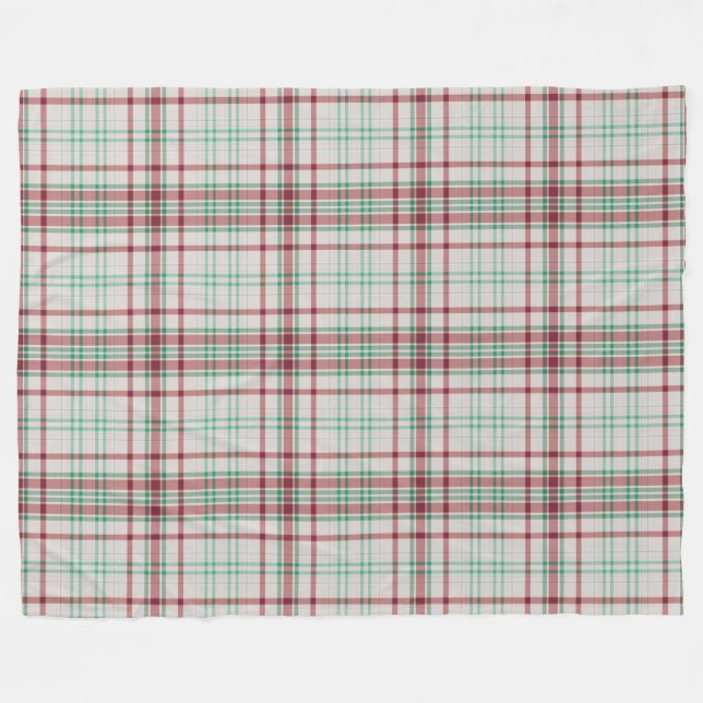 Plaid Fleece Blanket (Front (Horizontal))
