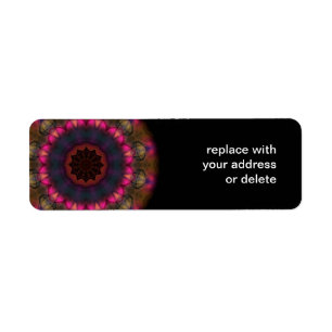 Plaid Glow Return Address Label