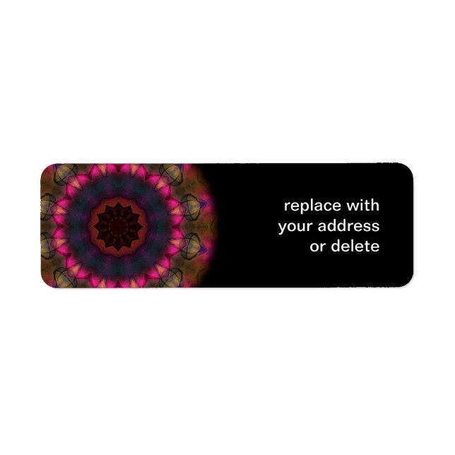 Plaid Glow Return Address Label (Front)