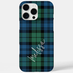 Plaid Green Rustic Campbell Tartan iPhone 16 Pro Max Case