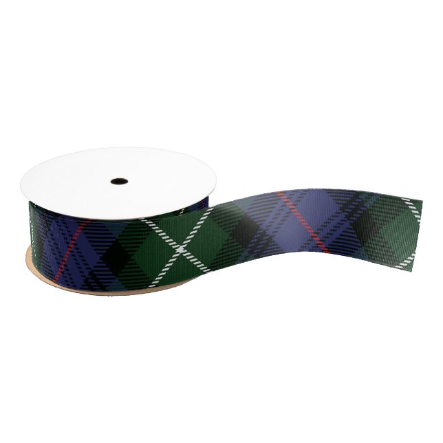 Plaid Green Rustic Classic Tartan Grosgrain Ribbon (Spool)