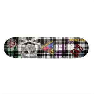 Plaid Grunge Skateboard