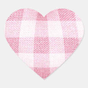 Plaid Heart Sticker
