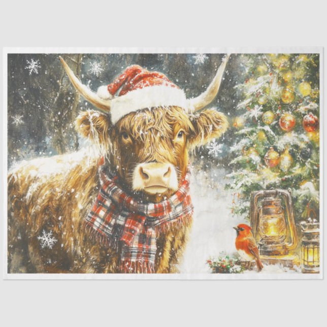 Plaid Highlander Tissue Paper (Front)