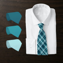 Plaid in Petroleum Blue-Teal, Ocean Teal, Aqua...