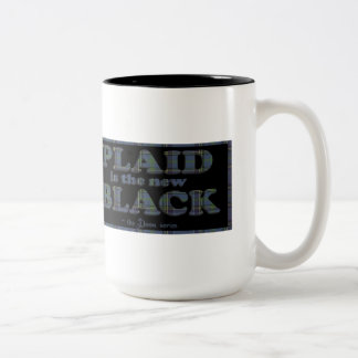 Plaid is the New Black Two-Tone Coffee Mug