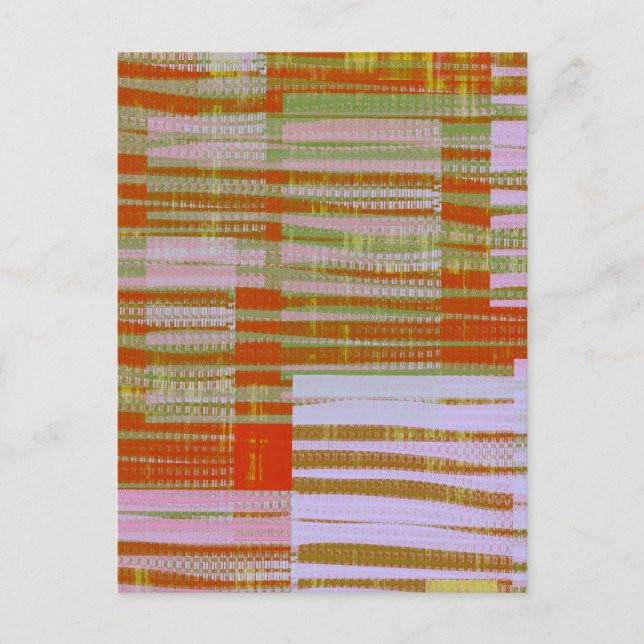 Plaid-ish Postcard (Front)