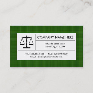 plaid justice scale business card