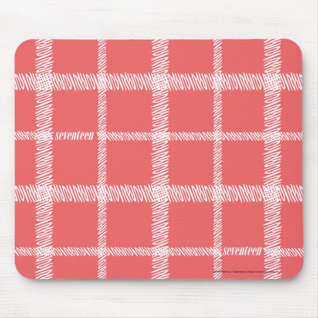 Plaid LtPink Mouse Pad (Front)