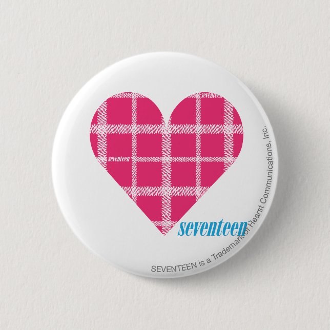 Plaid Magenta 2 6 Cm Round Badge (Front)