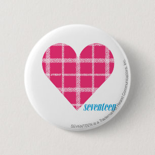 Plaid Magenta 2 6 Cm Round Badge