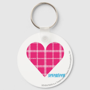 Plaid Magenta 2 Key Ring
