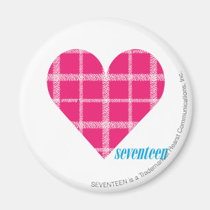 Plaid Magenta 2 Magnet