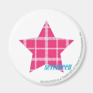 Plaid Magenta 3 Magnet