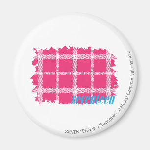 Plaid Magenta 4 Magnet