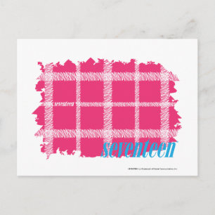 Plaid Magenta 4 Postcard