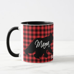 Plaid Mama Bear Coffee Mug