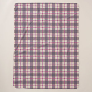 plaid mana heather sherpa blanket