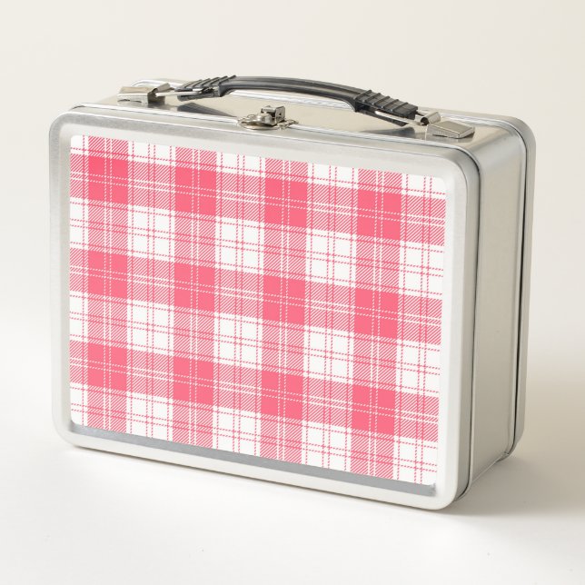 Plaid Metal Lunch Box (Front)