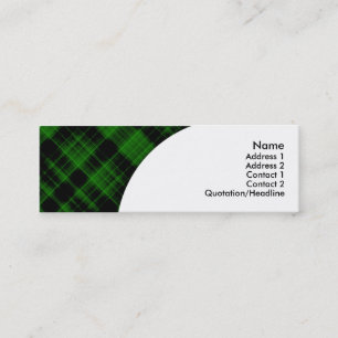 plaid mini business card