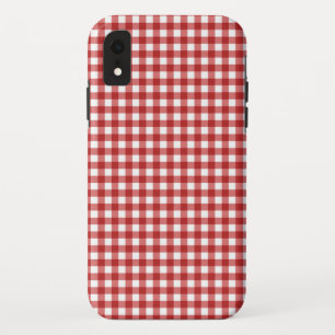 Plaid Minimalist Christmas iPhone XR Case
