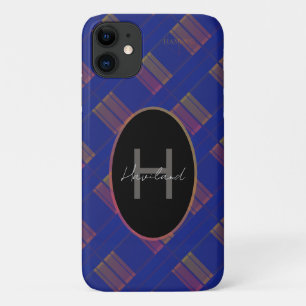 Plaid Monogram iPhone Case HAMbWG
