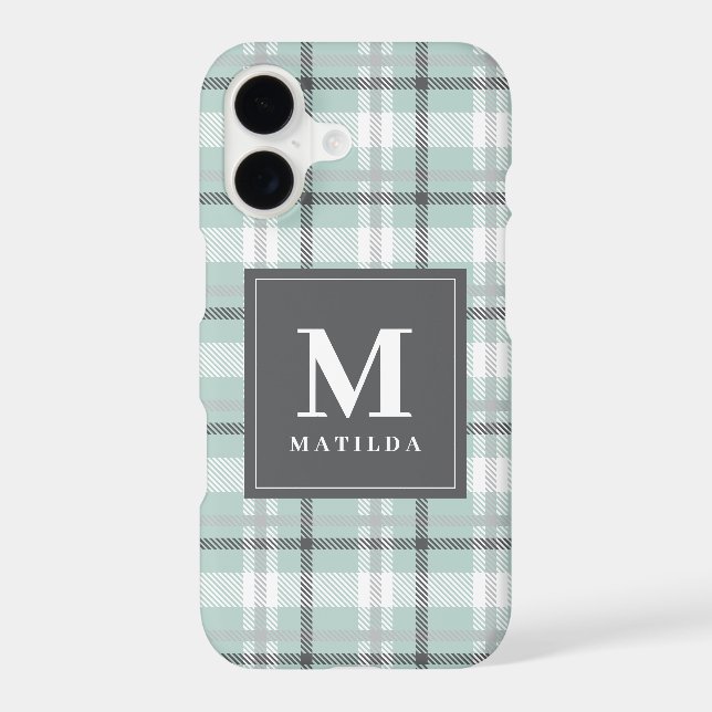 Plaid monogram tartan (Back)