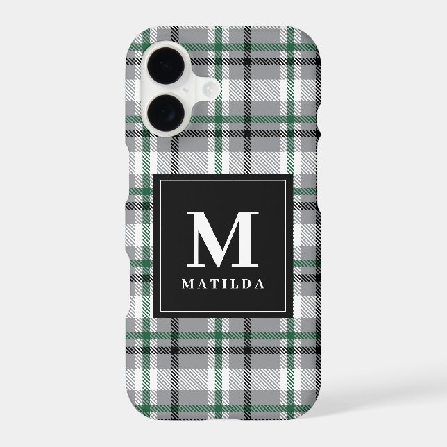 Plaid monogram tartan (Back)
