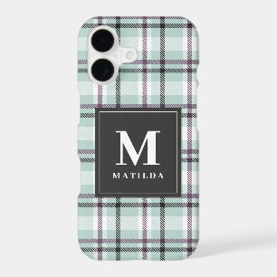 Plaid monogram tartan