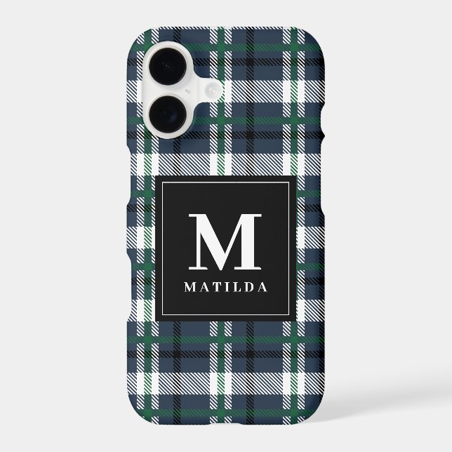 Plaid monogram tartan (Back)