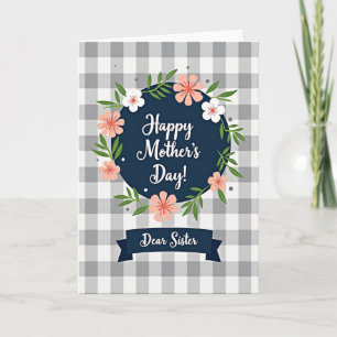 Plaid Mothers Day Wishes Card