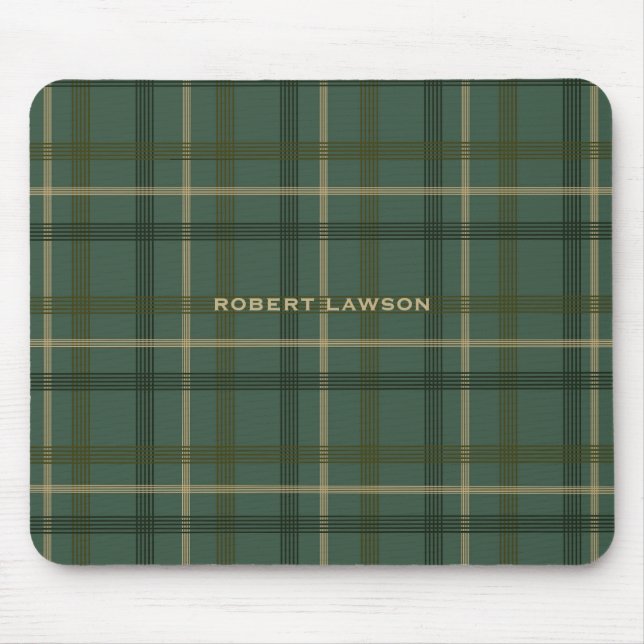 Plaid Mouse Pad (Front)