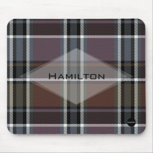 Plaid Mouse Pad with Your Name HAMbyWG