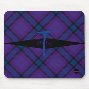 Plaid Mousepad - HAMbyWG - Purple and Blue