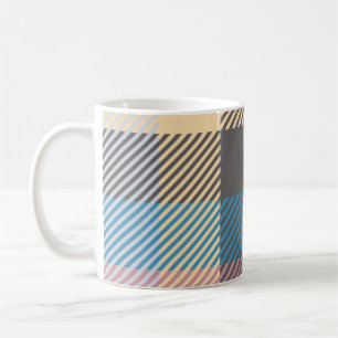 Plaid or tartan vintage abstract, home decor, back coffee mug