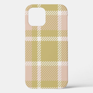 Plaid or tartan vintage background or texture in m iPhone 12 case