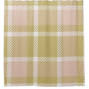 Plaid or tartan vintage background or texture in m shower curtain