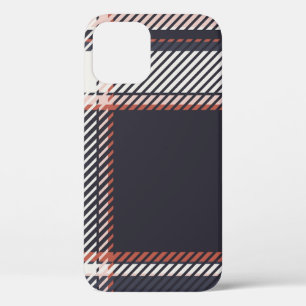 Plaid or tartan vintage is background or texture i iPhone 12 case