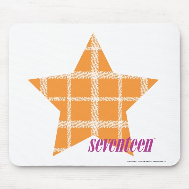 Plaid Orange 2 Mouse Pad (Front)