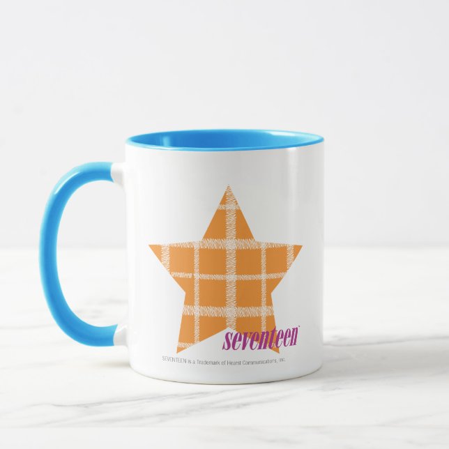 Plaid Orange 2 Mug (Left)