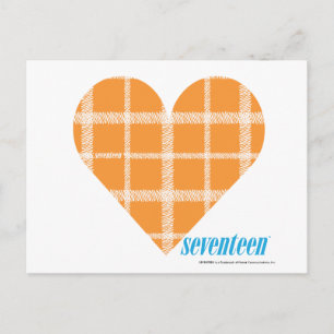 Plaid Orange 4 Postcard