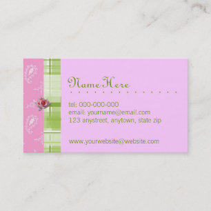 Plaid & Paisley Business Card