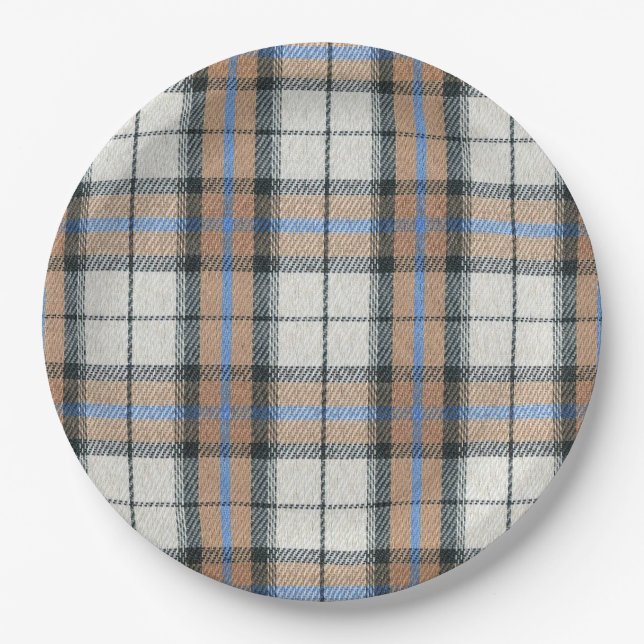 Plaid Paper Plate (Front)