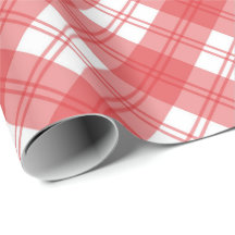 Plaid Paper Wrapping Gift Wrap Birthday Matte Roll