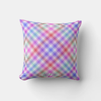 Plaid Pastel Pattern Reversible Cushion